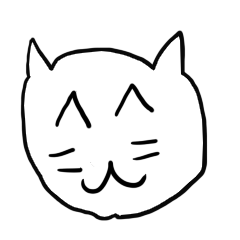 [LINEスタンプ] 小学生画伯の猫スタンプ