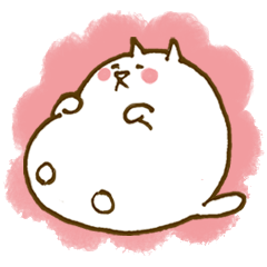 [LINEスタンプ] デブ猫シロの日常の画像（メイン）