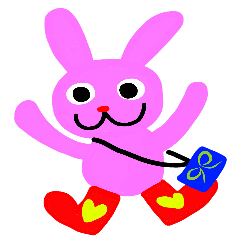 [LINEスタンプ] pink rabbit USAKOの画像（メイン）