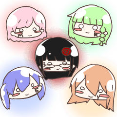 [LINEスタンプ] 愉快な少女たちの日常の画像（メイン）