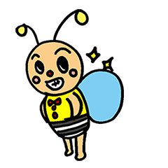 [LINEスタンプ] ミツバチの8君