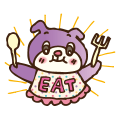 [LINEスタンプ] 食いしんぼさんの満腹でゆかいなまいにち