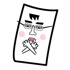 [LINEスタンプ] 紙ぺら男