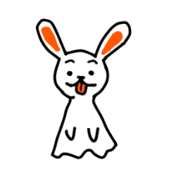 [LINEスタンプ] てるてるうさぎ