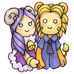 [LINEスタンプ] Lion ＆ Lambの画像（メイン）