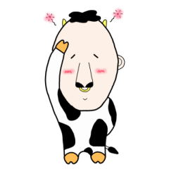 [LINEスタンプ] ひとうしのモォさんの画像（メイン）