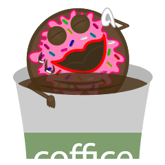 [LINEスタンプ] Fun Fun Donut