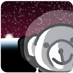 [LINEスタンプ] クマノコ 宇宙の旅