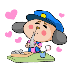 [LINEスタンプ] わんわんおまわりさん