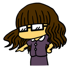 [LINEスタンプ] a little girl, TUANGJIZZ