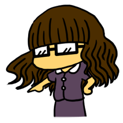 [LINEスタンプ] a little girl, TUANGJIZZの画像（メイン）