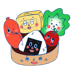 [LINEスタンプ] かおるのお弁当