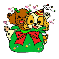 [LINEスタンプ] クリスマススタンプ（ペットばっかり）