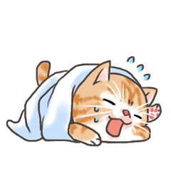 [LINEスタンプ] たおるネコ