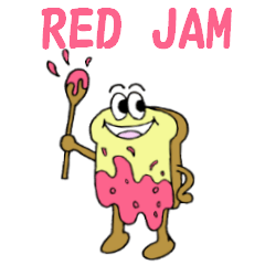 [LINEスタンプ] RED JAM