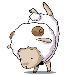 [LINEスタンプ] A-Sheep Blah Baa Baa (Japanese Edition)の画像（メイン）
