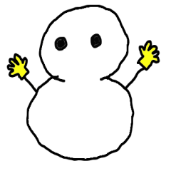 [LINEスタンプ] 雪ダルマのゆきだるマン