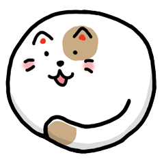 [LINEスタンプ] まるにゃんこ