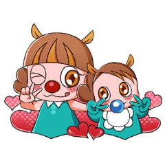 [LINEスタンプ] Kiki ＆ Bebe