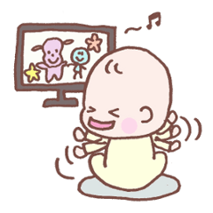 [LINEスタンプ] 0歳児の日常 ちょっと成長版の画像（メイン）