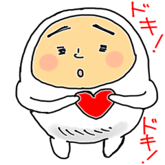 [LINEスタンプ] 白くて丸い人のスタンプの画像（メイン）