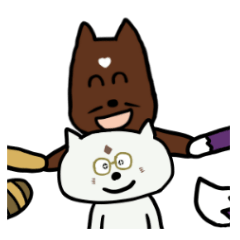 [LINEスタンプ] 幸せ犬 のりいぬと仲間達の画像（メイン）