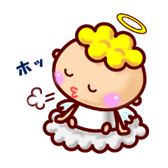 [LINEスタンプ] 天使 ココちゃんの画像（メイン）