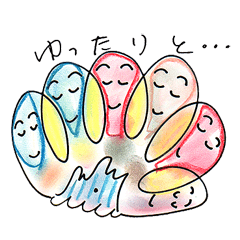 [LINEスタンプ] 六地蔵さんとお友だち