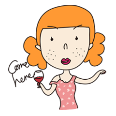 [LINEスタンプ] Freckled Girlの画像（メイン）