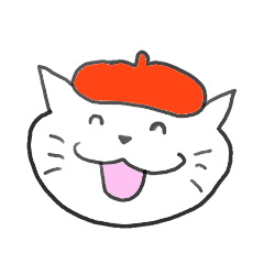 [LINEスタンプ] えかきにゃんこ