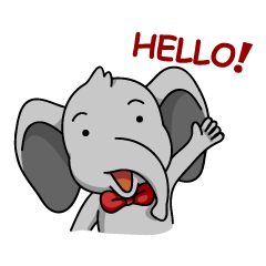 [LINEスタンプ] MEMO Elephantの画像（メイン）