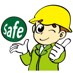 [LINEスタンプ] SAFETY MANの画像（メイン）