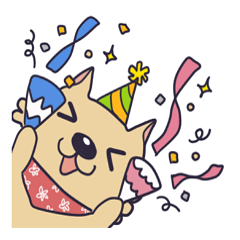 [LINEスタンプ] きなこと一緒♪
