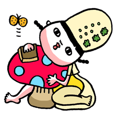 [LINEスタンプ] 山の妖精ちゃんの画像（メイン）