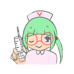 [LINEスタンプ] メガネナース、メトコちゃん 病院編2