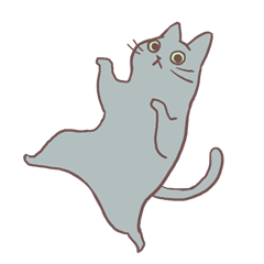 [LINEスタンプ] ロシアンブルーのマメノフ