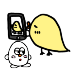 [LINEスタンプ] 奇妙なヒヨコとタマゴ君