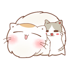 [LINEスタンプ] MelOn and nekotachi 2 [ENG version]の画像（メイン）