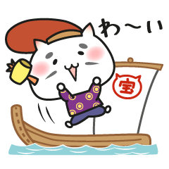 [LINEスタンプ] ネコ福神。にゃぁーず。の画像（メイン）