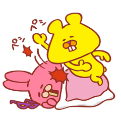 [LINEスタンプ] クマデッパとムシバウサギ