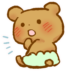 [LINEスタンプ] かぼパンくまさん