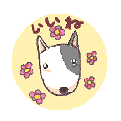 [LINEスタンプ] 聞き上手なDaifuku(ブルテリア)の画像（メイン）