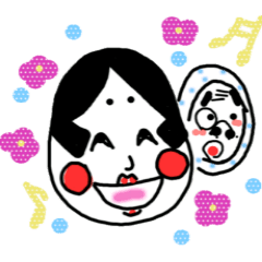 [LINEスタンプ] おかこ＆ひょっ夫