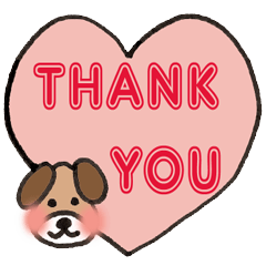 [LINEスタンプ] 犬のともちゃんからのメッセージ