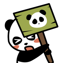 [LINEスタンプ] Emotional panda