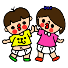 [LINEスタンプ] プリティ双子の日常。