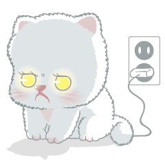 [LINEスタンプ] 猫と赤ちゃん. JP.ver