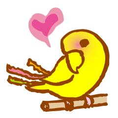 [LINEスタンプ] コザクラインコの“ピーチ”ゃん