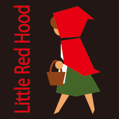 [LINEスタンプ] Little Red Hood  赤ずきんの画像（メイン）