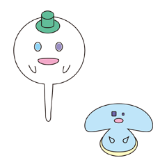 [LINEスタンプ] もちもちおぱけとゆぅまくん